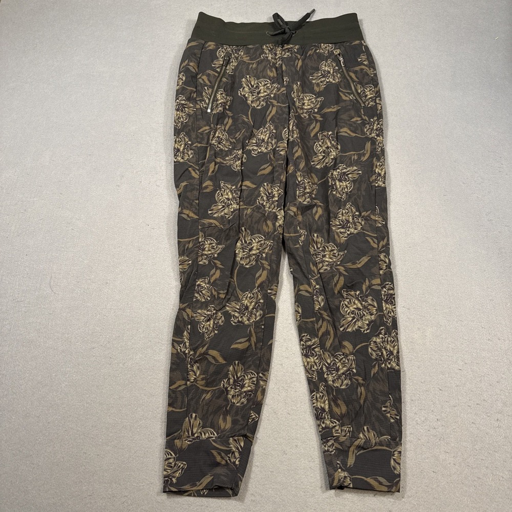 Athleta Trekkie North Jogger Pants Floral Print Navy Blue WOMENS 0